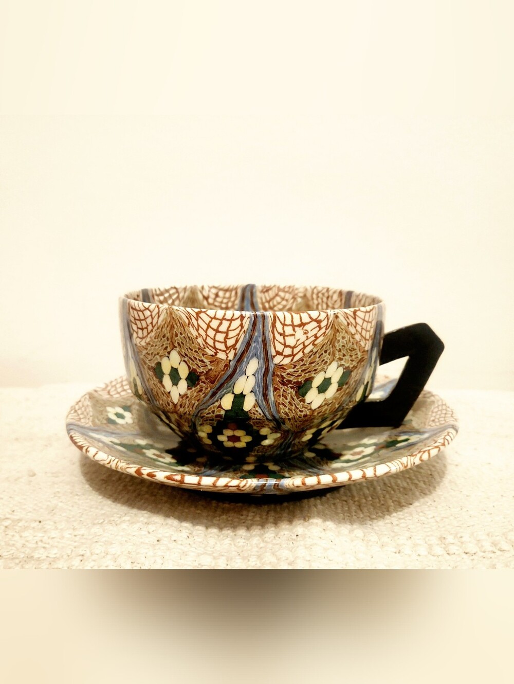 Vintage Jean Gerbino Cup & Saucer - circa 1950 - VERY RARE